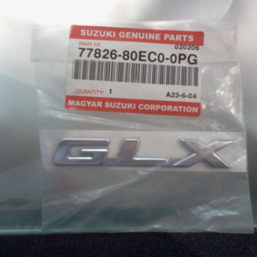 Suzuki GLX dísz felirat, logó 77826-80EC0-0PG 2900Ft